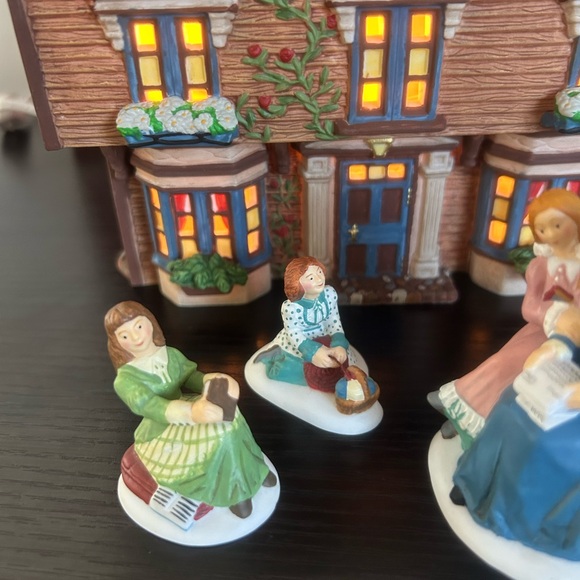 Dept 56 Literary Classics Little Women the March Residence With Original Box - Picture 5 of 11